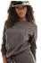 Bench Loungewear Sweatshirt runder Logostickerei taupe