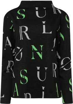 Laurasøn Damen Sweatshirt grau grün schwarz