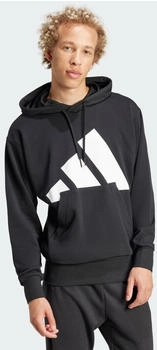 Adidas Big Logo French Terry Hoodie schwarz wei&szlig;