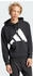 Adidas Big Logo French Terry Hoodie schwarz weiß