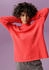 Aniston Strickpullover Stehkragen rot