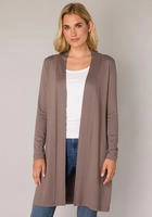 Base Level Longstrickjacke "Yayla Long" ohne Verschluss