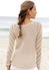 Lascana Ajourpullover Lochstrickmuster sand