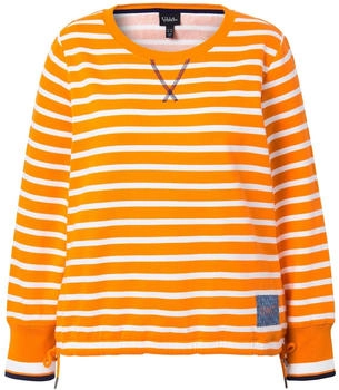 Ulla Popken Sweatshirt orange weiß