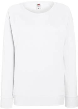 Fruit of the Loom Lady-Fit LW Raglan Sweat weiß