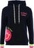 Zwillingsherz Hoodie Always Happy Smiley Frottee neon navy