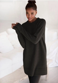 Lascana Longpullover lässiger Form schwarz
