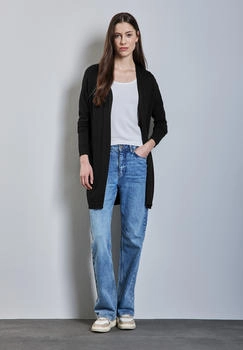 Street One Strickjacke aus softer Viskose schwarz