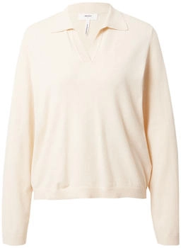 Object Collectors Item Objthess L/S V-Neck Knit Polo Noos (23042241) sandshell
