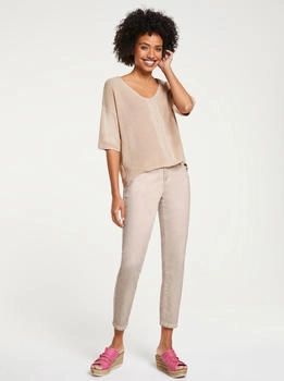 Heine V-Ausschnitt-Pullover 'Pullover' beige 13527444