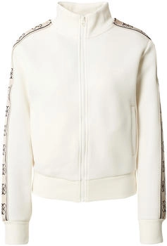 Guess Sweatjacke mit seitlichem Logoband wei&szlig;