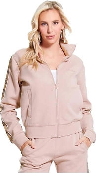 Guess Sweatjacke mit seitlichem Logoband puderrosa