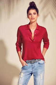 Heine Polopullover rot 68729028-38