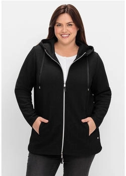 Sheego Sweatjacke Große Größen Fischgrät-Struktur