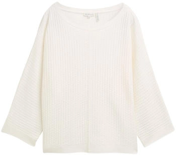 Tom Tailor Loose Fit Strickpullover Whisper White (1045476_10315)