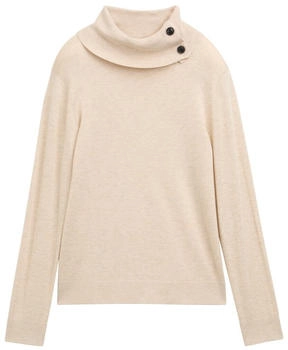 Tom Tailor Strickpullover mit Rollkragen cargo beige melange (1044107_13523)