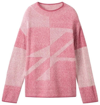 Tom Tailor Gemusterter Strickpullover pink plaited structure knit (1044109_37005)