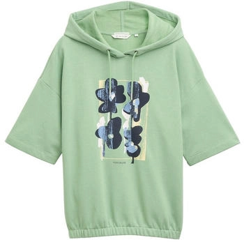 Tom Tailor Hoodie Sweatshirt mit Print true green (1045520_37116)