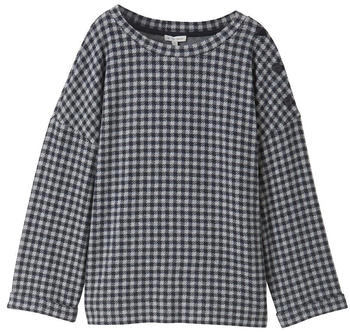 Tom Tailor 7/8 Arm Sweatshirt printed vichy check design (1043174_36288)