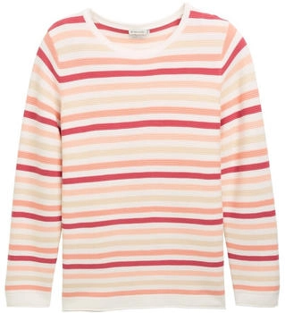 Tom Tailor Plus Size - Strickpullover mit Bio-Baumwolle peachy knit stripe design (1046110_37148)