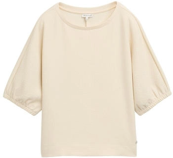 Tom Tailor Loose Fit Sweatshirt im Material-Mix champagne (1046472_37762)