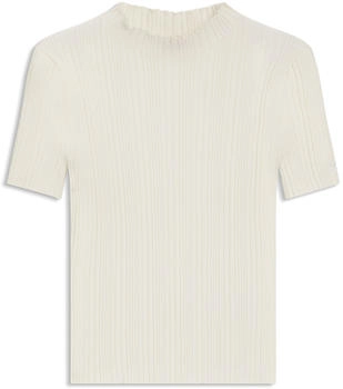 HUGO Pullover mit Stehkragen und unregelmäßigem Rippstrick - Style Sarphapilk 50542598 Weiß (hbeu50542598118)