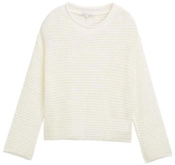 Tom Tailor Denim Pullover mit Lochmuster off white (1045610_10332)