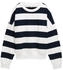 Tom Tailor Denim Loose Fit Sweatshirt navy white block stripe (1045508_34669)