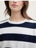 Tom Tailor Denim Loose Fit Sweatshirt navy white block stripe (1045508_34669)