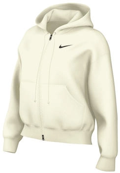 Nike Phoenix Oversize-Fleece-Hoodie mit durchgehendem Reißverschluss (Damen) - Weiß (EU - ) HJ0995-133