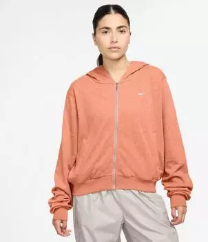 Nike Chill Terry Hoddie aus French Terry mit durchgehendem Reißverschluss für Damen - Orange (EU - ) FN2415-844