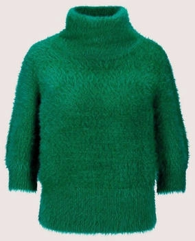Madeleine Kurzer Stehkragen-Pullover Ballon-Ärmeln