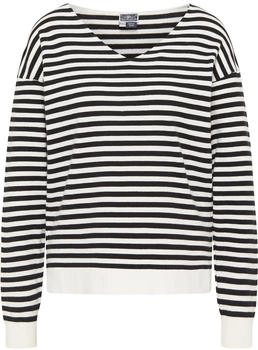 DreiMaster Pullover schwarz wollweiß