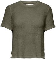ONLY Kurzarmpullover "ONLSUNNY S/S PULLOVER NOOS KNT" Kunstfaser, regular fit