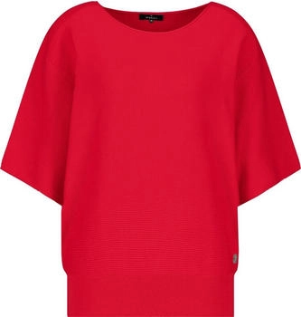 Monari rundhalspullover rot