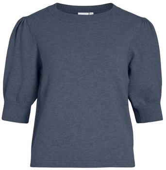 Vila Strickpullover VIRIL sleeve-O-Neck vintage indigo