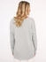 Zwillingsherz Sweatshirt Positive Mind grau neongrau