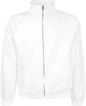 Fruit of the Loom Premium Sweat Jacket weiß