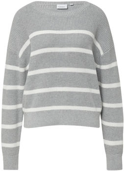 Comma Strickpullover grau|weiß (2171186.93X0)