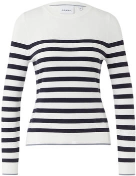 Comma Strickpullover weiß|schwarz (2174058.01G5)