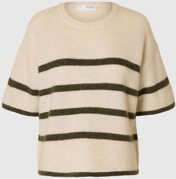 Selected Pullover dunkelbraun taupe
