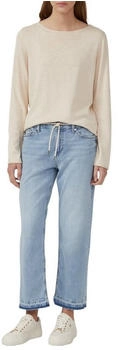 s.Oliver Weicher Feinstrickpullover mit Rollkanten Beige 2168768.81W1.