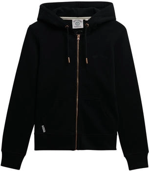Superdry essential logo ziphood hb kapuzensweatjacke schwarz