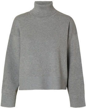 Selected Rollkragenpullover SLFKAMMA grau