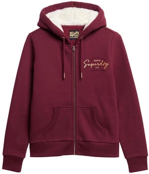 Superdry Sweatjacke 'Luxe' orange bordeaux