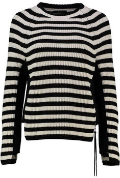Ouí RUBI Pullover reine Baumwolle black offwhite