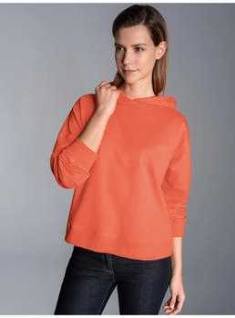 Trigema Dünner Oversize-Hoodie orange