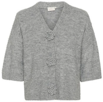 Kaffe Strickjacke Karosie grau melange