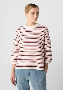Comma Strickpullover weiß|mehrfarbig (2169024.01X8)