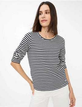 BRAX Damen Sweatshirt Style BONNIE navy dunkelblau Gr. (376838_90630000_22)